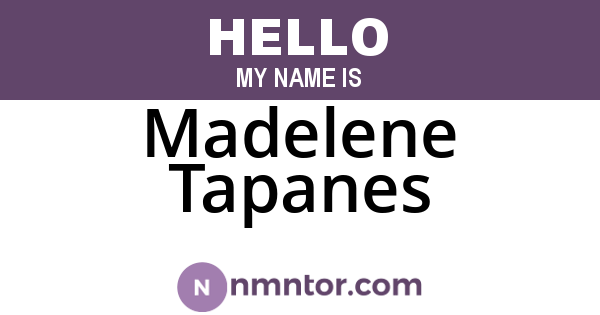 Madelene Tapanes