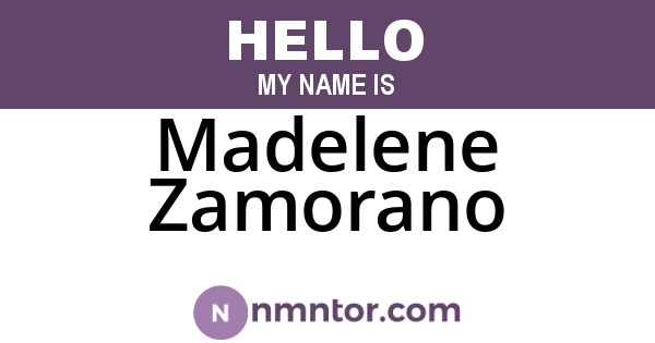 Madelene Zamorano