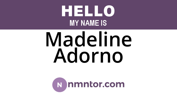 Madeline Adorno