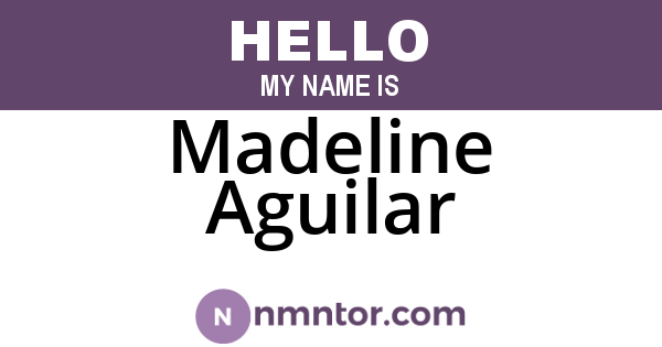 Madeline Aguilar