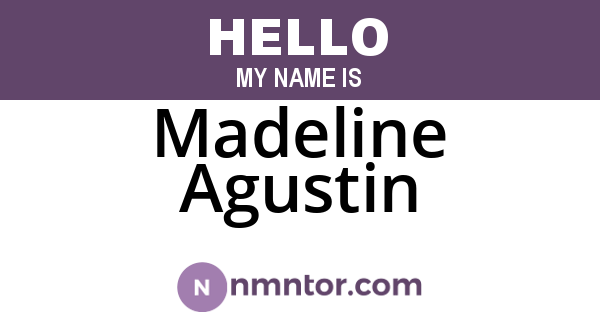 Madeline Agustin