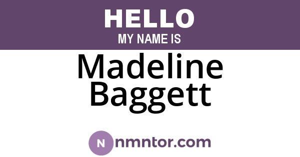 Madeline Baggett