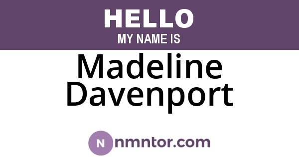 Madeline Davenport