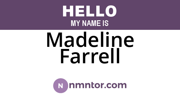 Madeline Farrell