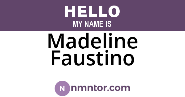 Madeline Faustino