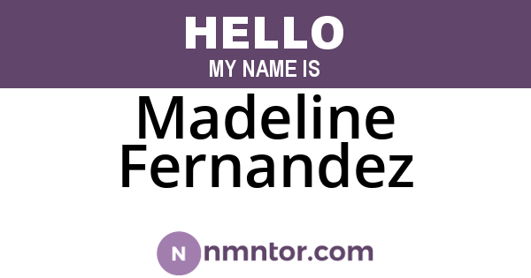 Madeline Fernandez