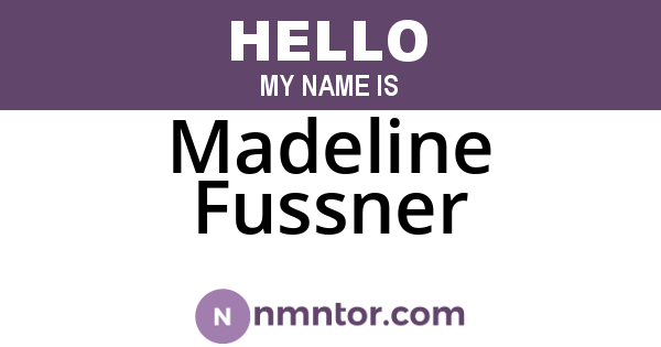 Madeline Fussner