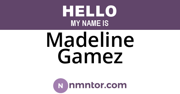 Madeline Gamez