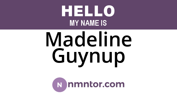 Madeline Guynup