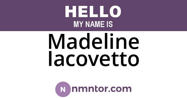 Madeline Iacovetto