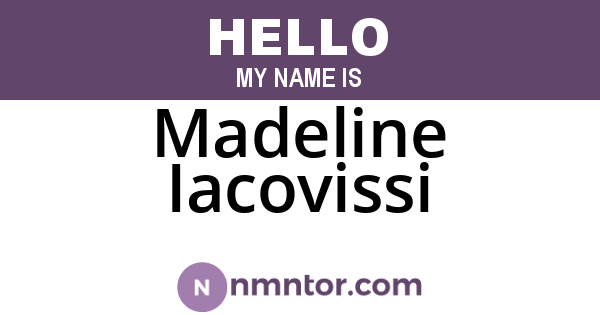 Madeline Iacovissi