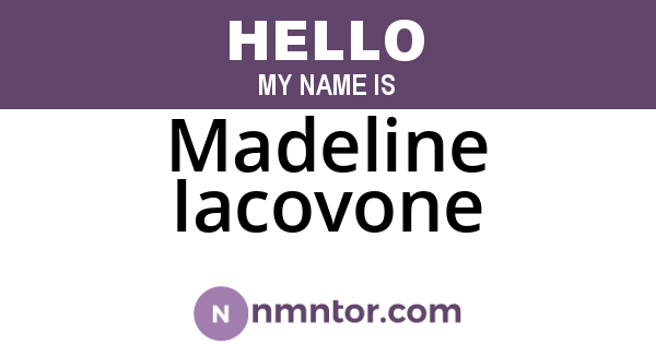 Madeline Iacovone