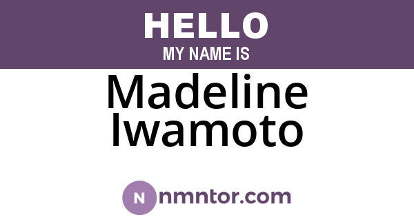 Madeline Iwamoto