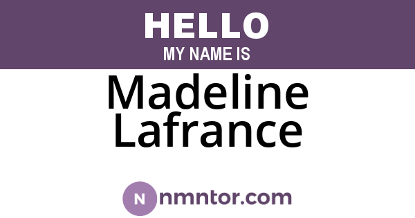 Madeline Lafrance