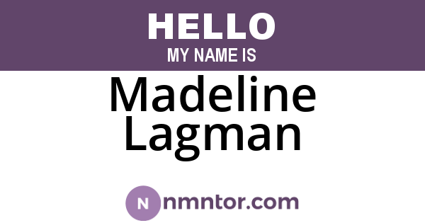 Madeline Lagman