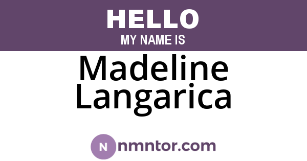 Madeline Langarica