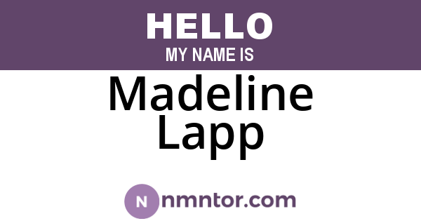 Madeline Lapp