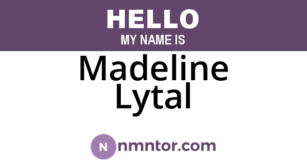 Madeline Lytal