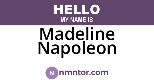 Madeline Napoleon