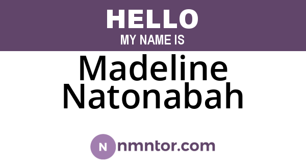 Madeline Natonabah