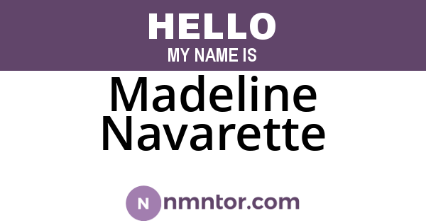 Madeline Navarette