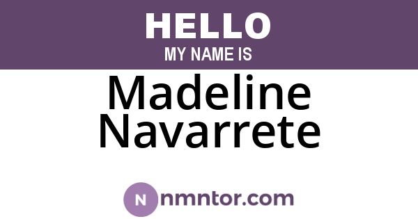 Madeline Navarrete