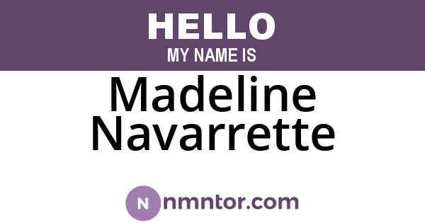 Madeline Navarrette
