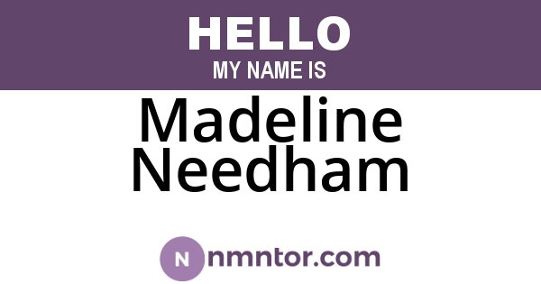 Madeline Needham