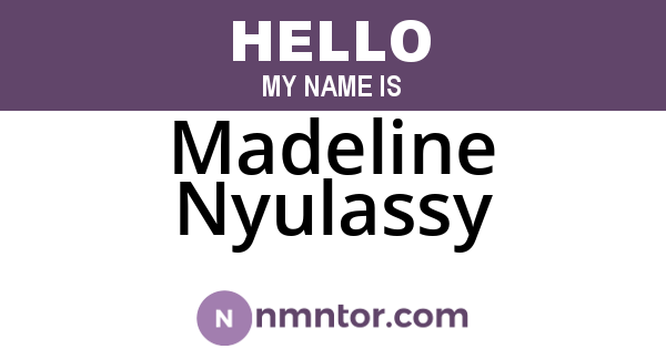 Madeline Nyulassy
