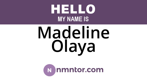 Madeline Olaya