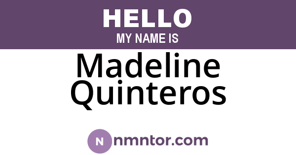 Madeline Quinteros
