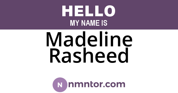 Madeline Rasheed