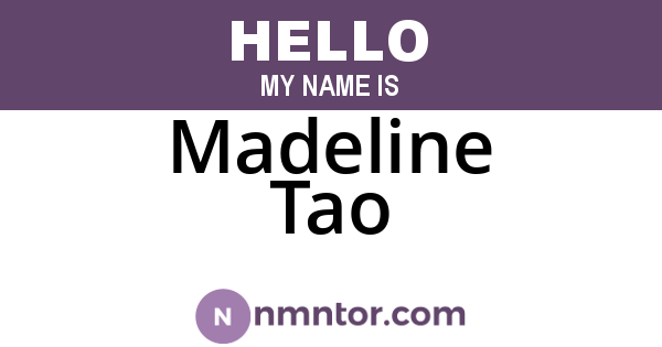 Madeline Tao
