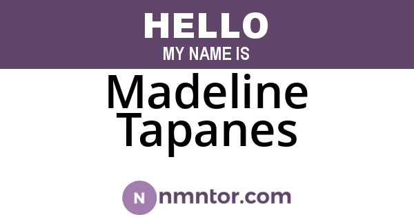 Madeline Tapanes