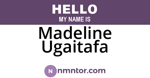 Madeline Ugaitafa