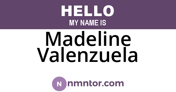 Madeline Valenzuela