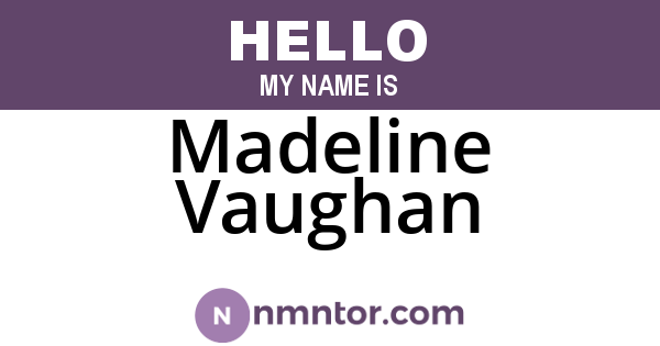 Madeline Vaughan