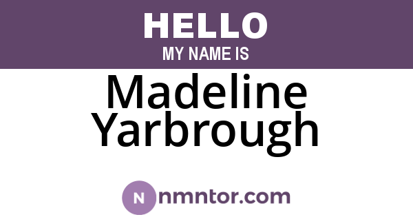 Madeline Yarbrough