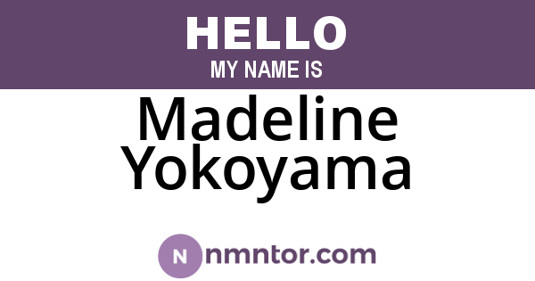 Madeline Yokoyama