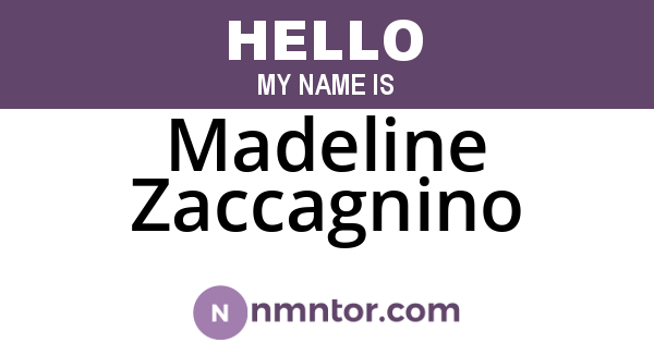 Madeline Zaccagnino