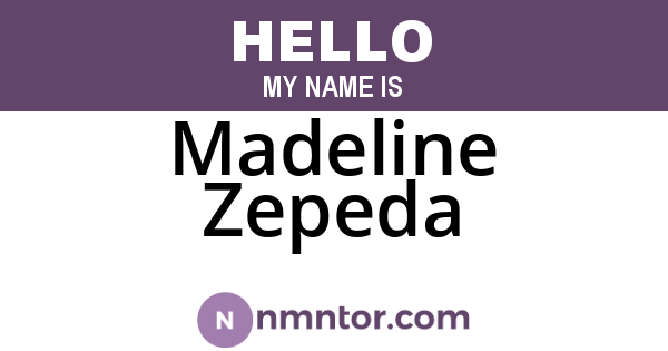 Madeline Zepeda