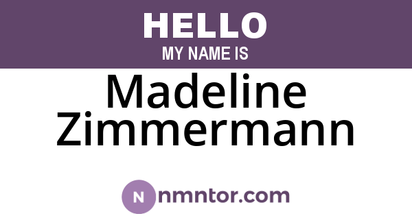 Madeline Zimmermann