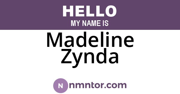 Madeline Zynda