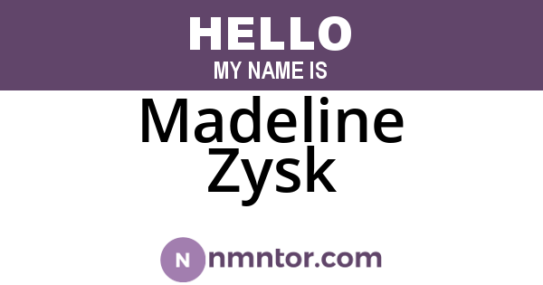 Madeline Zysk