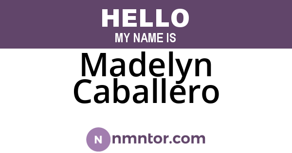 Madelyn Caballero