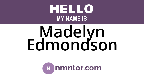Madelyn Edmondson
