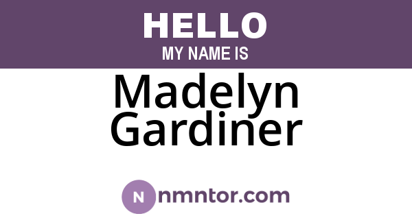 Madelyn Gardiner