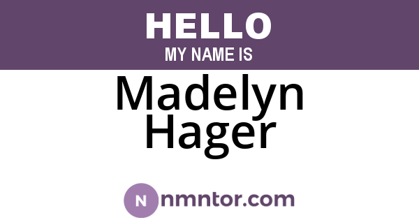 Madelyn Hager