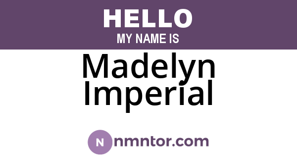 Madelyn Imperial