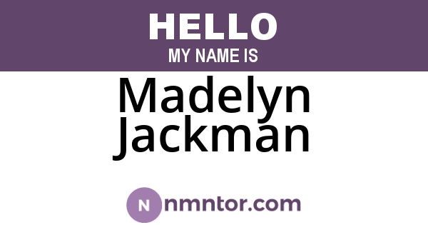 Madelyn Jackman